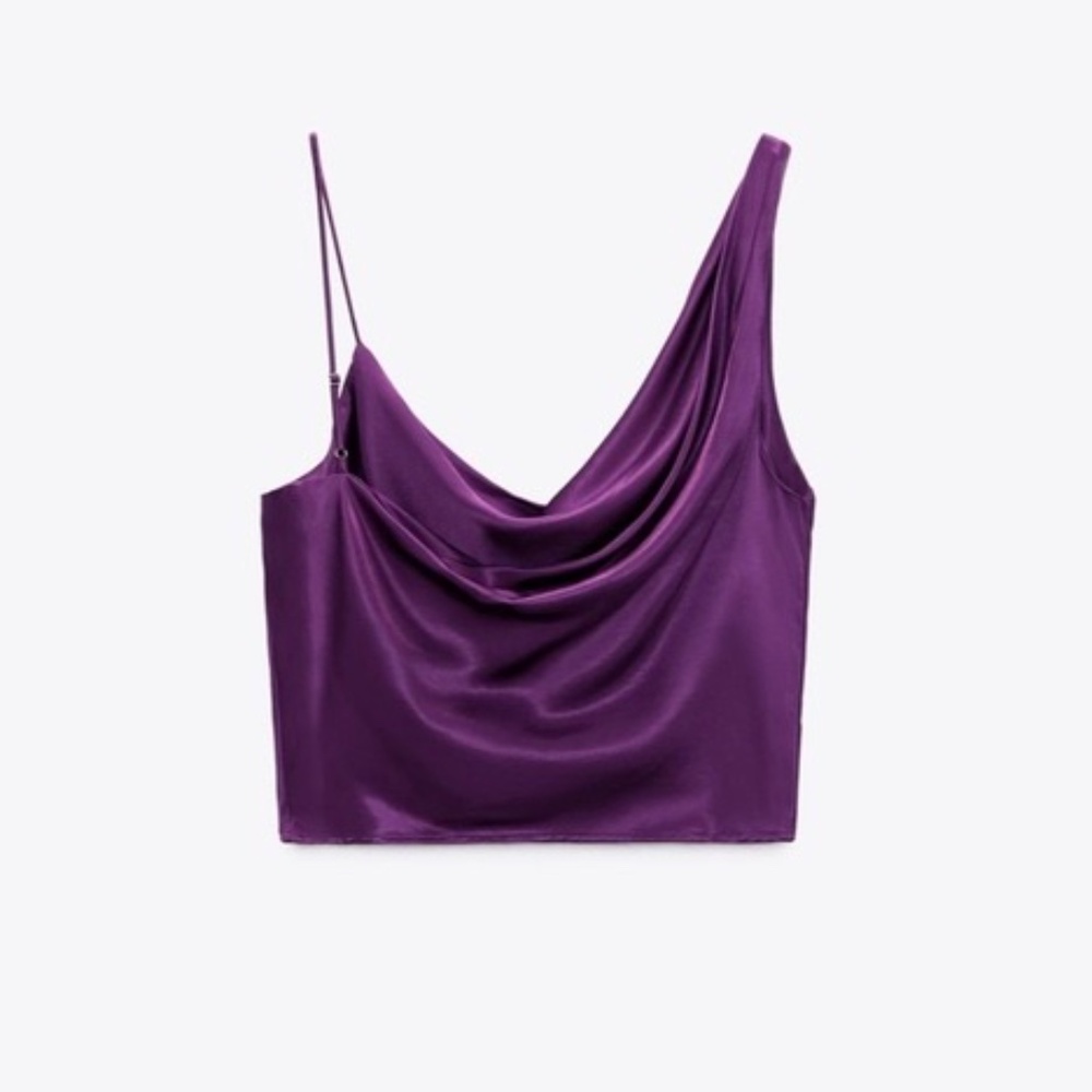 Asymmetrical  Strappy Crop Top | Zara - Picture 3 of 4